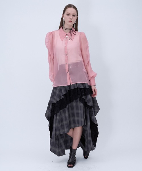 HARE（ハレ） ロング スカート アシメイレヘムティアードスカート(HARE