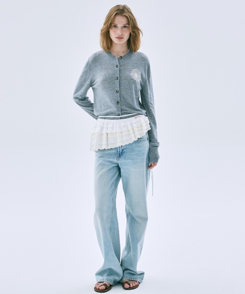 Mardi Mercredi ニットカーディガン ミント Mardi Mercredi（マルディメクルディ） カーディガン CASHMERE BLENDED