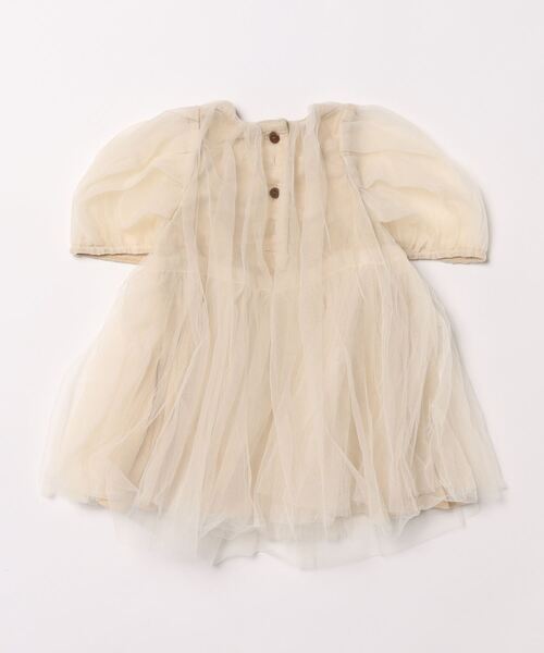 「aimoha」 「KIDS」半袖ワンピース 130 オフホワイト キッズ_画像2