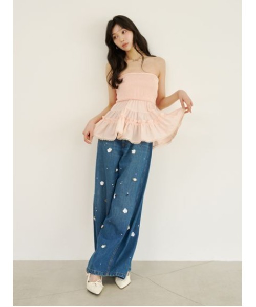 LILY BROWN L.B CANDY STOCK バリエーションビジュー LILY BROWN（リリーブラウン） パンツ 「L.B CANDY STOCK