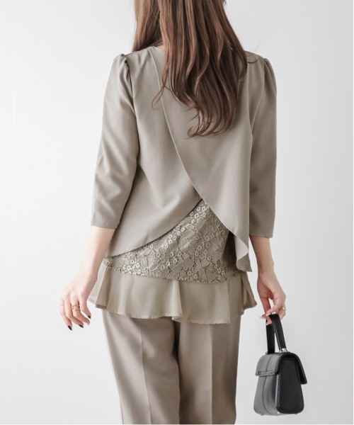 「La-gemme」 セットアップ M ネイビー レディース_画像8