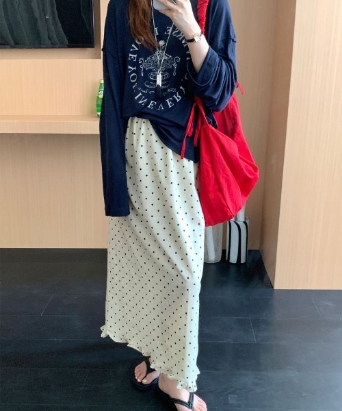 ショルダーバッグ バッグ ドット柄シャーリング ショルダーバッグ