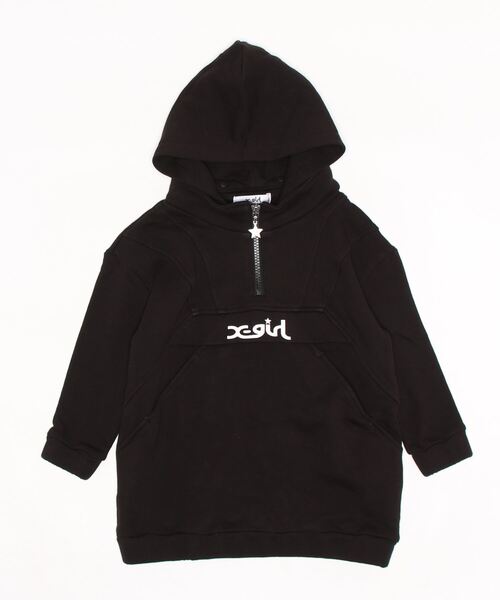 「X-girl Stages」 「KIDS」長袖ワンピース 130cm ブラック キッズ_画像2