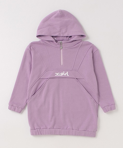 「X-girl Stages」 「KIDS」長袖ワンピース 130cm ブラック キッズ_画像4