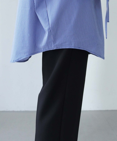 「HER CLOSET」 「SHE MO SHELLY」長袖ブラウス M カーキ レディース_画像9