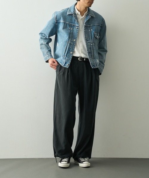 YOKE スラックス 「YOKE for KEY TIMEZ/ヨーク」別注 2Pleated Wide