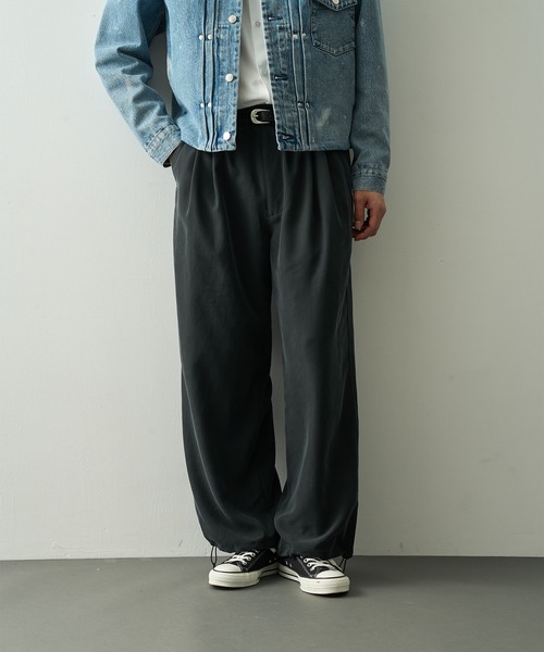YOKE スラックス 「YOKE for KEY TIMEZ/ヨーク」別注 2Pleated Wide