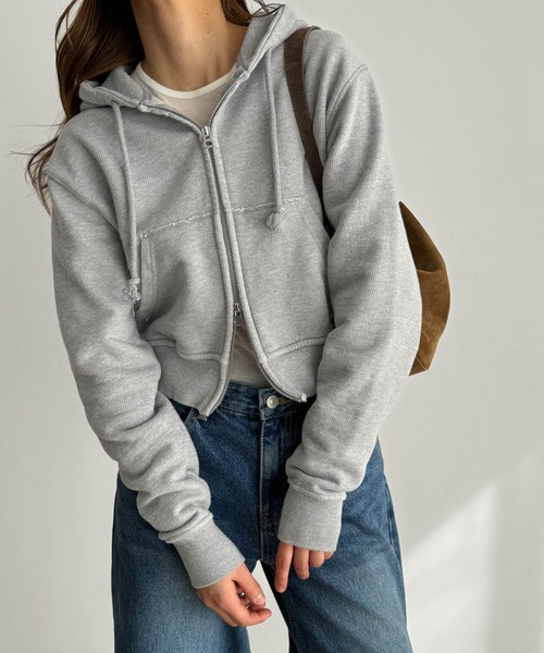 CANAL JEAN（キャナルジーン） ジップアップパーカー ONE SIZE グレー