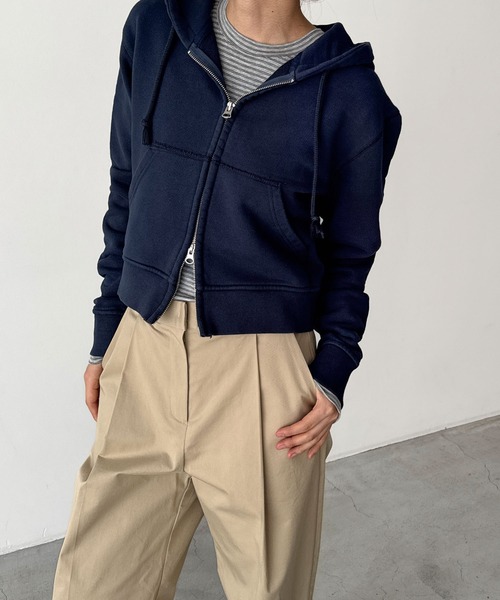 CANAL JEAN パーカー CANAL JEAN（キャナルジーン） ジップアップパーカー ONE SIZE グレー