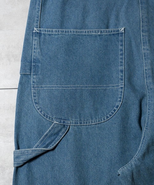 「Starting Over」 「HALHAM」オーバーオール M ライトインディゴブルー メンズ_画像7