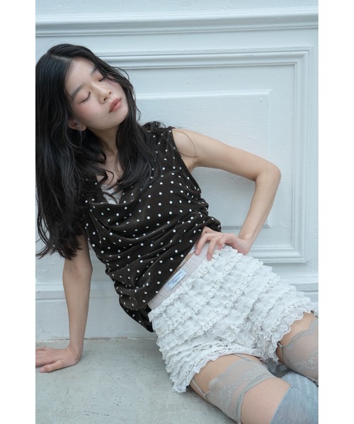 Smyeon パンツ Handmade lace frill shorts/ハンドメイド レースフリル