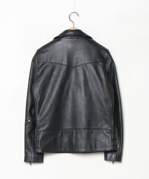 「Liugoo Leathers」 レザーブルゾン S ブラック メンズ_画像2