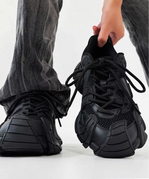 「.KOM」 ローカットスニーカー 27cm ブラック メンズ_画像5