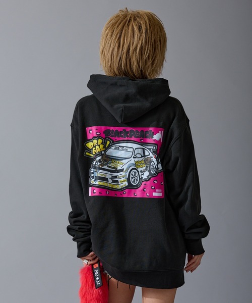 BLACK PEACH パーカー 「BLACK PEACH」バックプリント パーカー