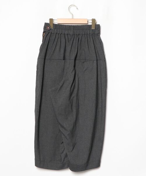「HARVESTY」 クロップドパンツ 1 グレー レディース_画像2