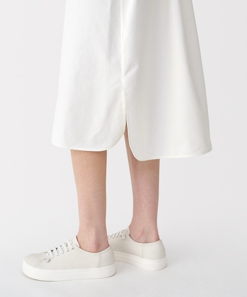 「MUJI Labo」 シャツワンピース M オフホワイト レディース_画像9