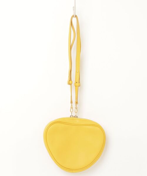「Ch!iii BAG」 Leather Heart Shoulder - イエロー レディース_画像2