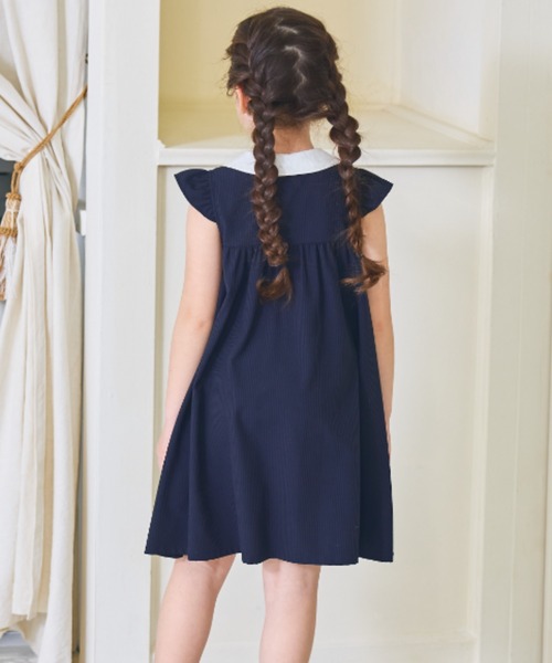 「CHOPIN」 「KIDS」シャツワンピース 130cm グリーン キッズ_画像7
