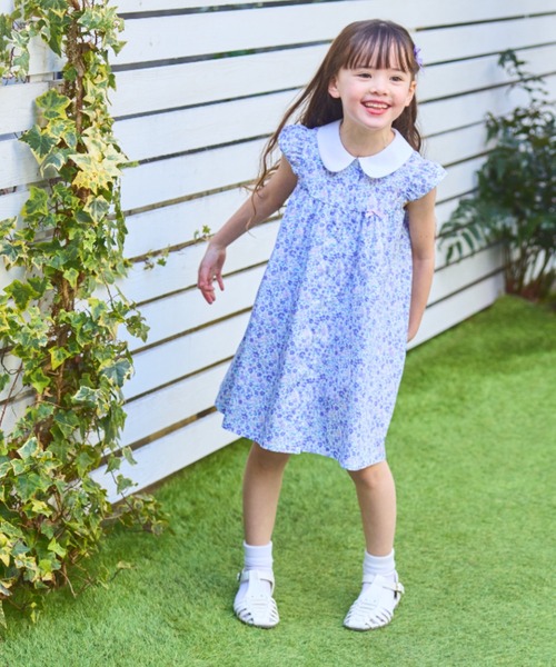 「CHOPIN」 「KIDS」シャツワンピース 130cm グリーン キッズ_画像8