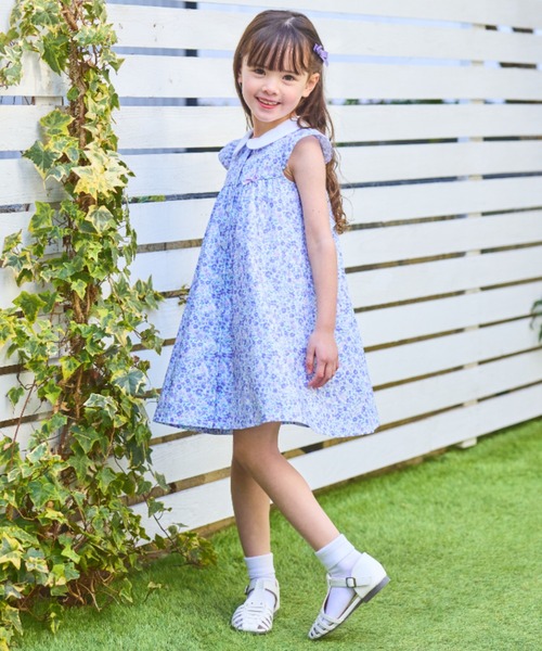 「CHOPIN」 「KIDS」シャツワンピース 130cm グリーン キッズ_画像9
