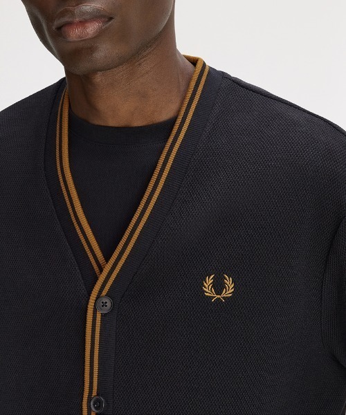 FRED PERRY（フレッドペリー） カーディガン Tipped Pique Cardigan