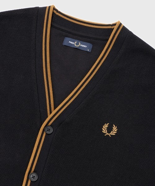 FRED PERRY（フレッドペリー） カーディガン Tipped Pique Cardigan