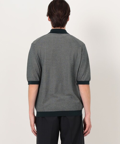 JOHN SMEDLEY コットン 30G ニットポロ ISIS グレー M JOHN SMEDLEY（ジョンスメドレー） セーター ニット 「別注」JOHN