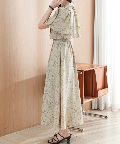 「Lace Ladies」 半袖ワンピース S ベージュ レディース_画像7