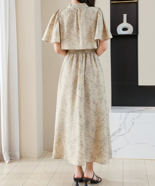 「Lace Ladies」 半袖ワンピース S ベージュ レディース_画像8