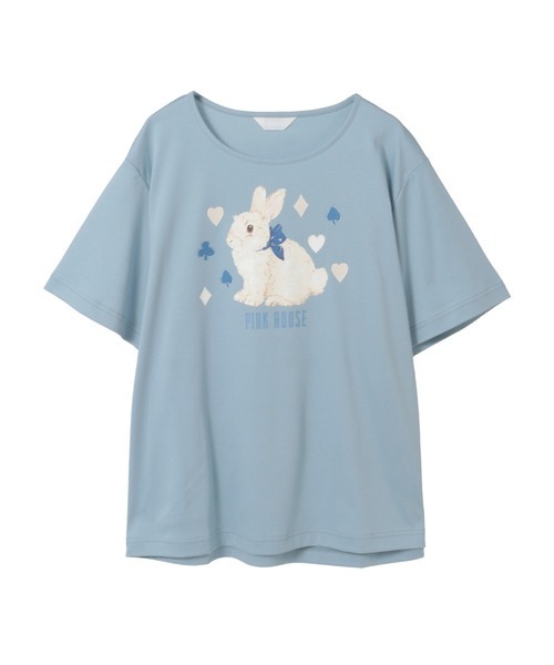 PINK HOUSE（ピンクハウス） tシャツ 半袖 Rabbit Marchモチーフ