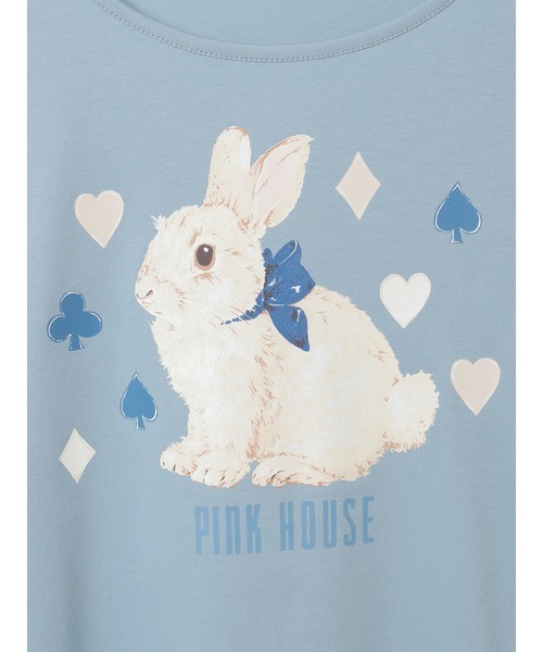 PINK HOUSE（ピンクハウス） tシャツ 半袖 Rabbit Marchモチーフ