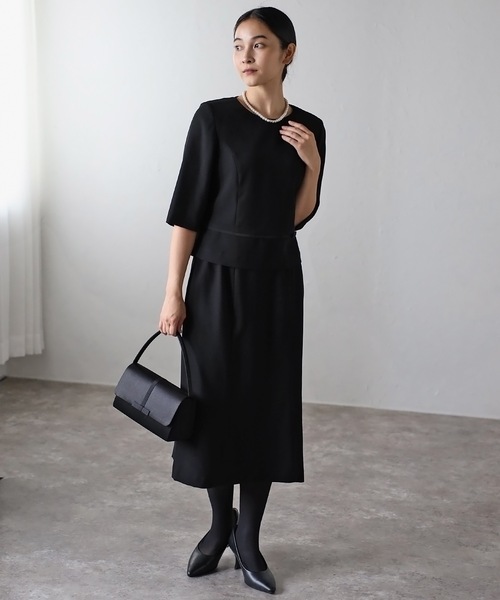 ＆HALF スカートスーツ X-LARGE ブラック レディース : ZOZOTOWN Yahoo