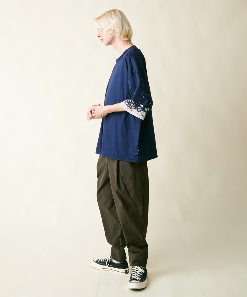 「rehacer」 イージーパンツ MEDIUM ブラック メンズ_画像4