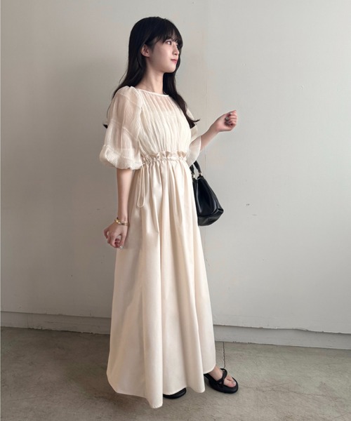 「mellowneon」 ドッキングワンピース MEDIUM アイボリー レディース_画像8