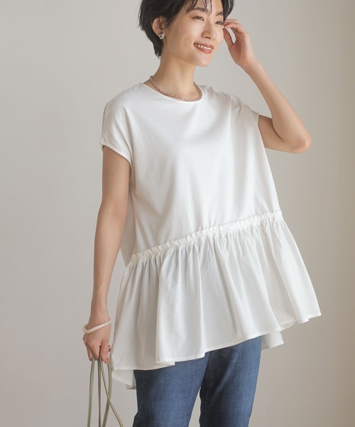 tシャツ Tシャツ ティアードノースリーブカットプルオーバー|ZOZOTOWN |01