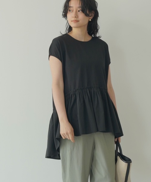 tシャツ Tシャツ ティアードノースリーブカットプルオーバー1,300円 tシャツ Tシャツ ティアードノースリーブカットプルオーバー1,300円