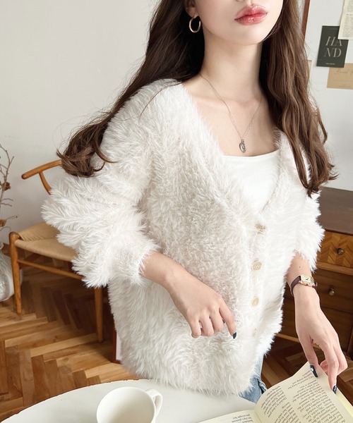 ♡万能Vネックロングニットカーディガン Vネックロングニットカーディガン/ワンピース | ur's（ユアーズ）