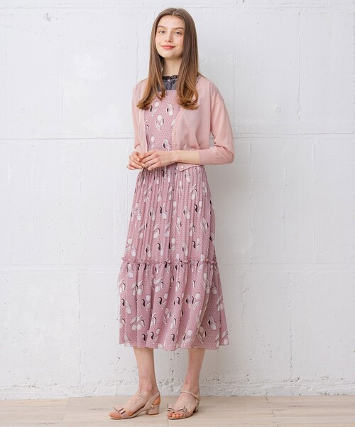 ワンピース 【WEB限定】【TOCCA LAVENDER】Tulips Print ドレス