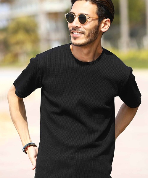 RRL ☆ シンプル 着回し抜群 ワッフル Ｔシャツ カジュアル 人気 楽天市場】THOM WILLS Tシャツ ワッフル 配色 レディース
