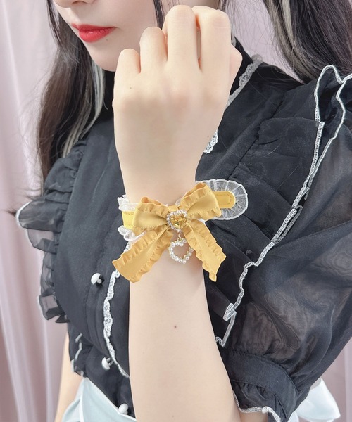ROJITA（ロジータ） ブレスレット フリルリボンハートビジュ