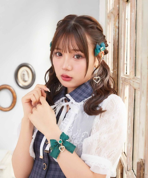 ROJITA（ロジータ） ブレスレット フリルリボンハートビジュ