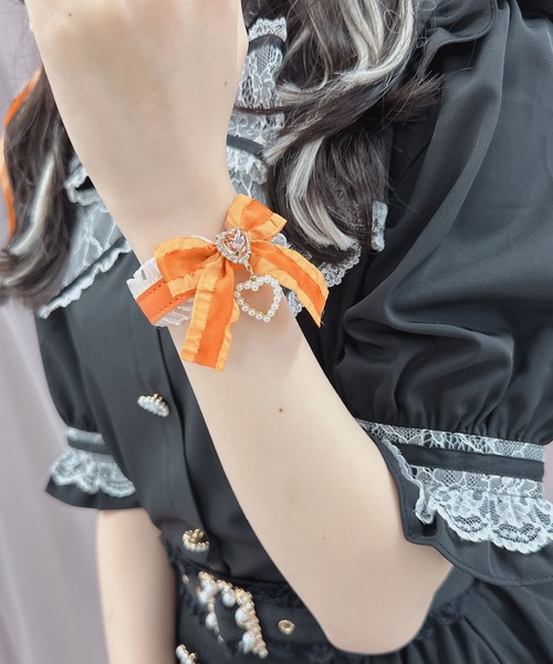 ROJITA（ロジータ） ブレスレット フリルリボンハートビジュ