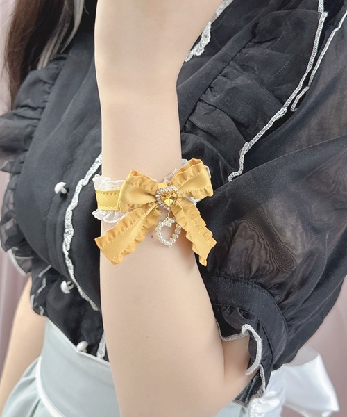 ROJITA（ロジータ） ブレスレット フリルリボンハートビジュ