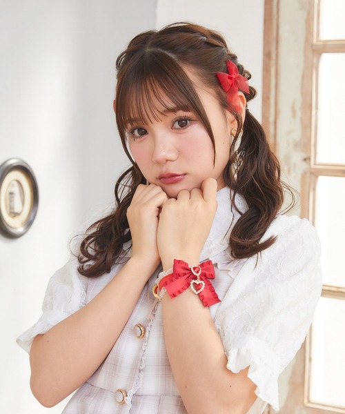 ROJITA（ロジータ） ブレスレット フリルリボンハートビジュ