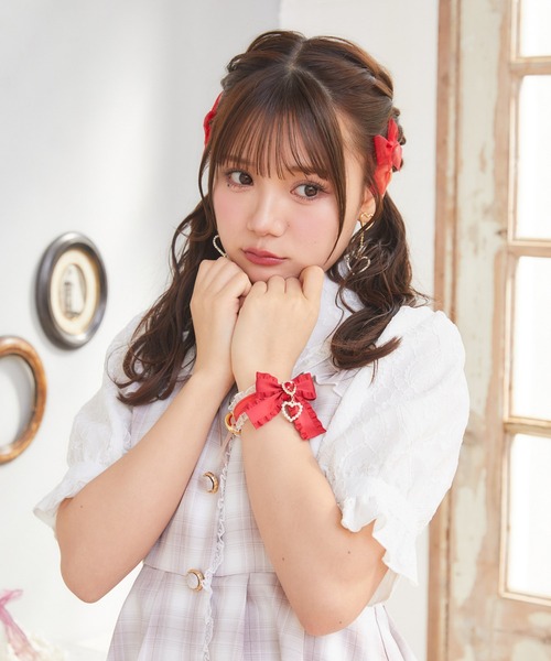 ROJITA（ロジータ） ブレスレット フリルリボンハートビジュ