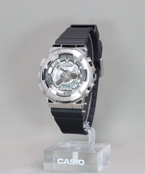 【新品・専用箱付】CASIO G-SHOCK GM-S110-1AJF 腕時計 G-SHOCK 腕時計 110シリーズ / メタルベゼル GM-S110-1AJF レディース