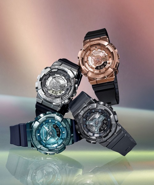 G-SHOCK 腕時計 110シリーズ / メタルベゼル GM-S110-1AJF レディース