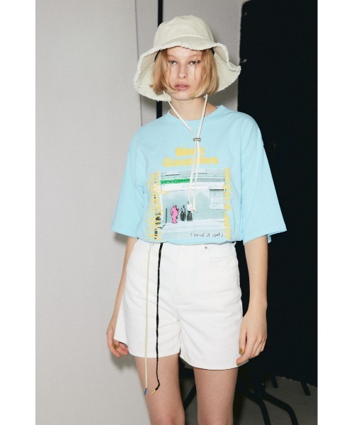 tシャツ (What it isNt) x SLY LARGE T/SH マークゴンザレス コラボ ビッグサイズ オーバーサイズ Tシャツ プリント