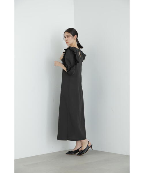 JILLSTUART ウールワンピース ブラック 2 シンプル フォーマル 上品
