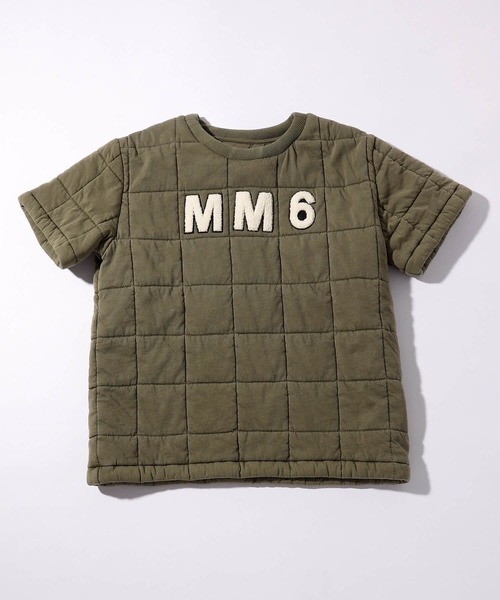 MM6 マルジェラ　ベージュ キッズTシャツ ロゴ 大人もOK！16Y MM6 マルジェラ ベージュ キッズTシャツ ロゴ 大人もOK！16Y